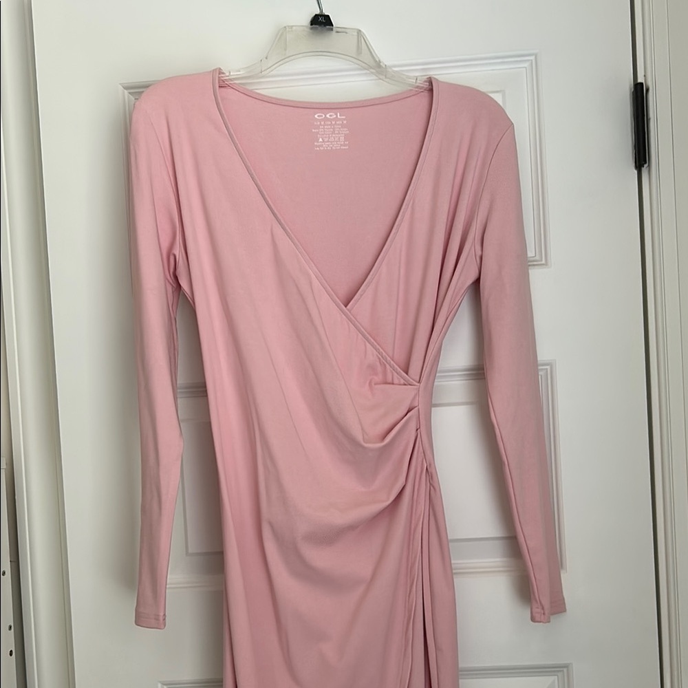 OGL Pink Long Sleeve Dress